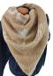 Preview: Damen Schal Winter Zipfel Tuch kuschelweich warm Made in Italy camel 1